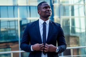 Portrait Of Beautiful And Stylish African American Man In A Fash - ADF PRO