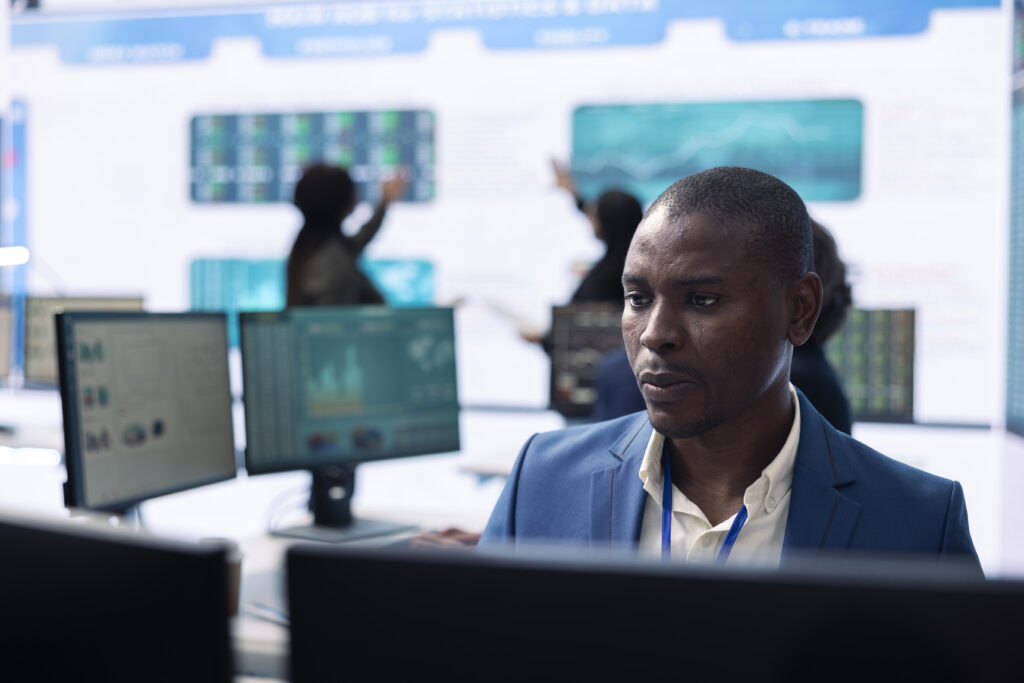 Business Analyst Looking Into Statistics And Reports To Detect Any Obstacles - ADF PRO