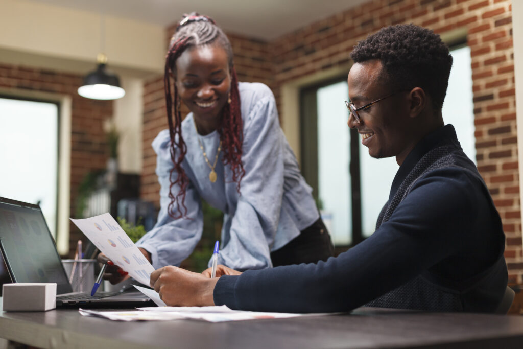 Marketing Research Company Employees Cooperating Regarding Project Sustainability. - ADF PRO