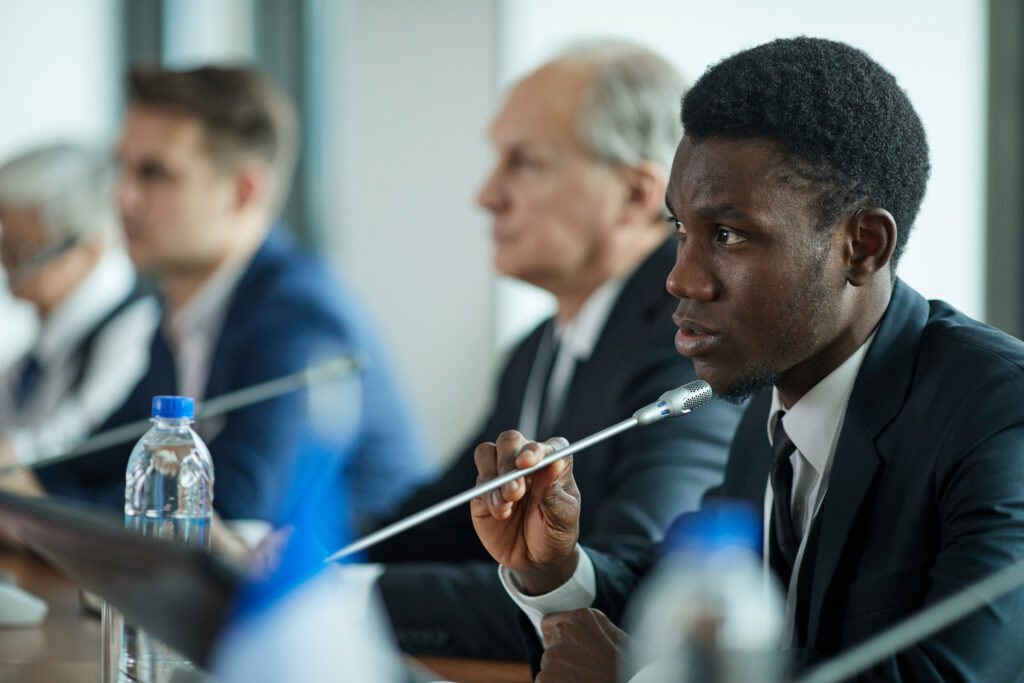 Businessman Speaking The Speech - ADF PRO