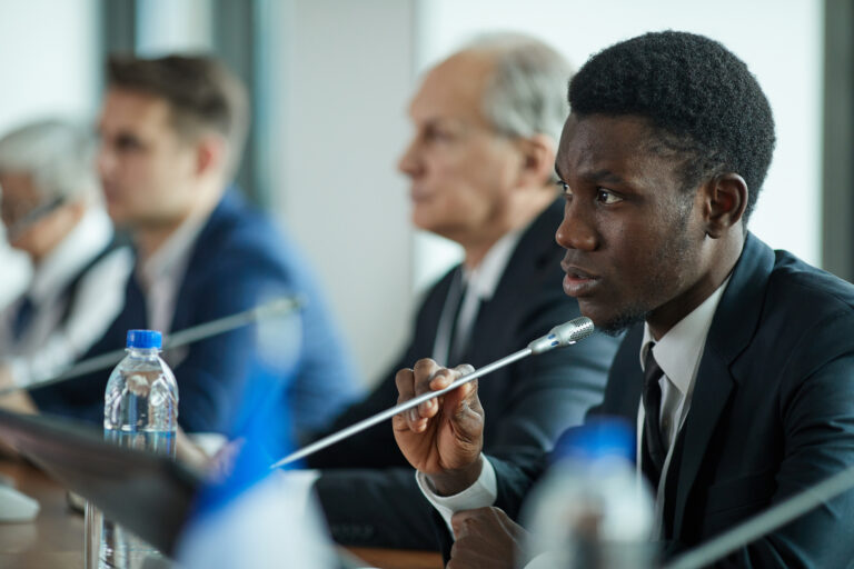 Businessman Speaking The Speech - ADF PRO