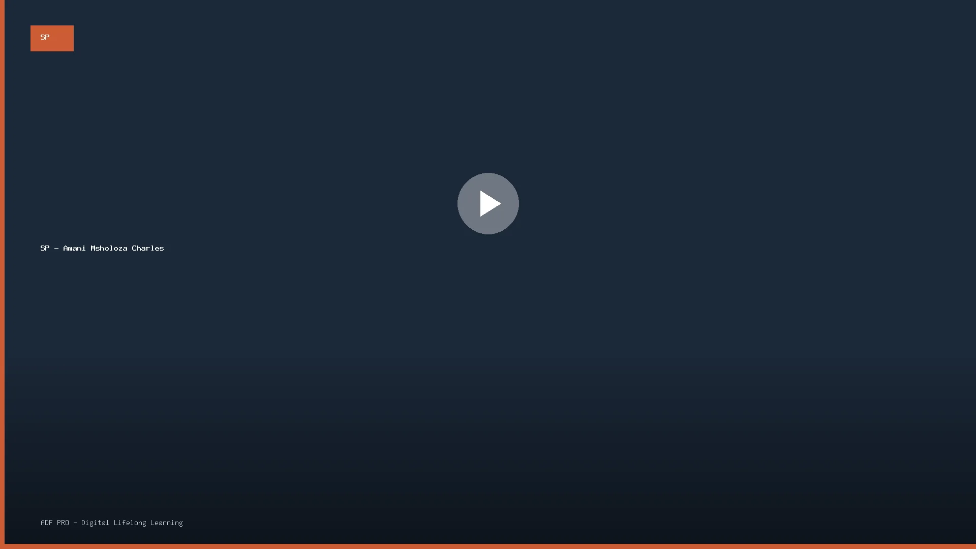 AMANI MSHOLOZA CHARLES